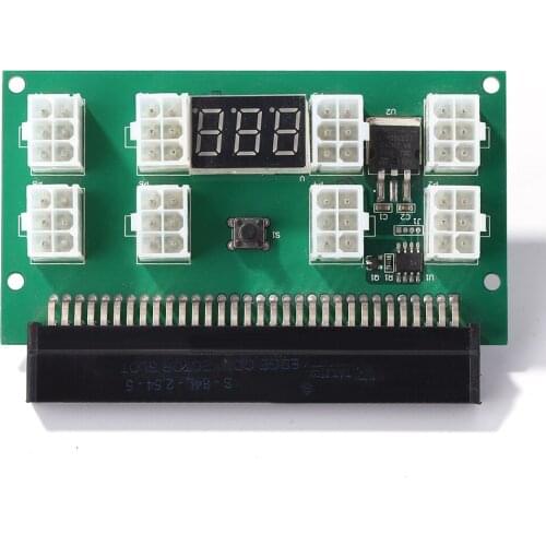 Mining 750W Adapter Board LED Display 12V Power Module 8-Port PCI-e 6-Pin DPS-1200QB A DPS-750RB A Mining Machine Mining BTC ETH