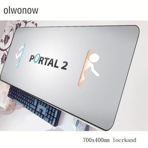 Portal 2 mousepad 700x400x3mm gaming mouse pad gamer mat hot sales game computer desk padmouse keyboard Mass pattern play mats
