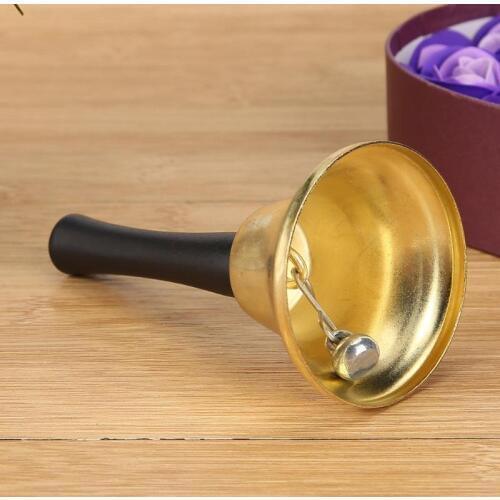 Metal Christmas Hand Bell Noble Reception Dinner Party Shop Hotel Decor Hand Bell School Handbell Restaurant Cal l Bell Service