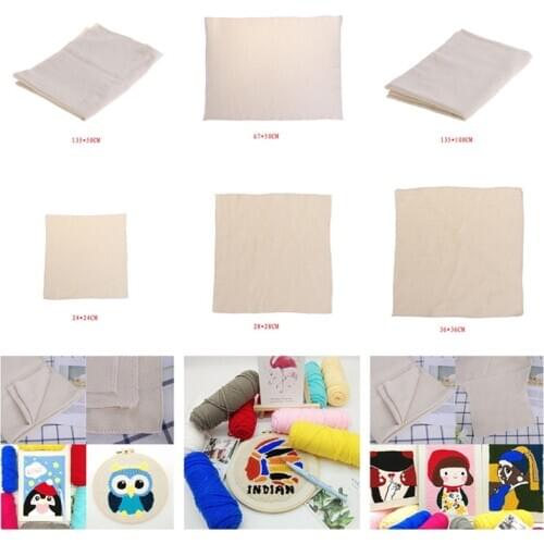 Monks Cloth for DIY Embroidery Needlework Fabric Sewing Punch Needle Accessory Handmade Gift