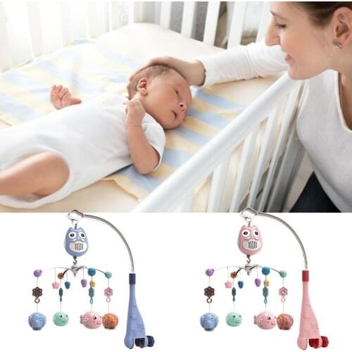 Baby Musical Crib Mobile Infant Bed Decoration Haning Rotating Bell Baby Bedtime Toys Cute Cartoon Gift For Newborns