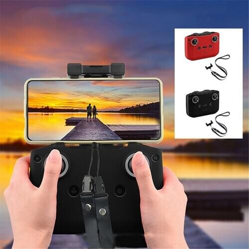 For DJI MAVIC AIR 2 Soft Silicone Remote Control Protective Sleeve Quick Release Skin Cover with Hanging Strap