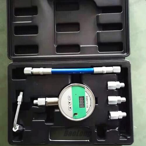 2550bar High Pressure Common Rail Pump Plunger Pressure Test Tool Set with Digital Pressure Gauge, Diesel Pump Piston Repair