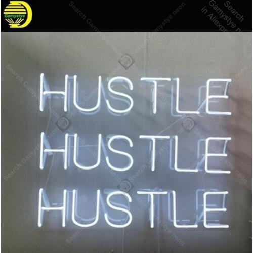 Neon Sign for Hustle Hustle Home Display Decoracion Express ship Beer Neon Light up wall sign Neon Signs for bedRoom Letrero