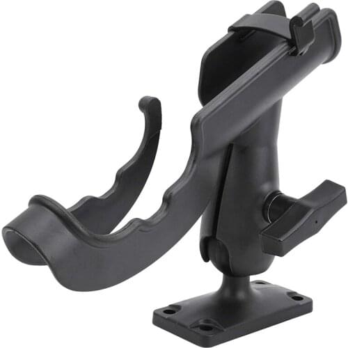 New-Adjustable Fishing Rod Holder Kayak Fishing Rack Fishing Rod Winder Rod Holder Support Tool Accessories Black