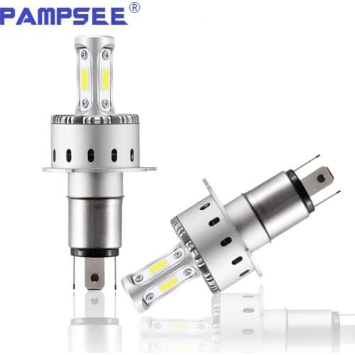 PAMPSEE 7P 90W Super Bright High Power H4 Car LED Headlight COB Bulb Fog Lamp H7 H8 H11 HB3 9005 HB4 9006 6000K Light For Auto