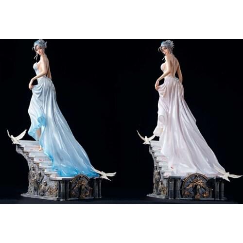 Pre-sale of the first ice princess in the TES ghost knife series 1/4, looking back at the blue and white version of the figure G