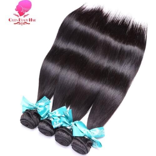 Jet Black #1 Color Brazilian Straight Remy Hair Weave 3 4 Bundles 100% Real Human Hair Double Weft Wholesale On Sale Clearance