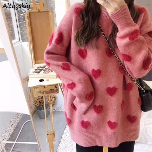 Pullovers Women Patchwork Loose 4 Colors Sweet Preppy Design Feminine Ulzzang Fashion Kawwaii All-match Simple Autumn Cozy Ins
