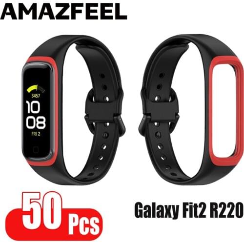 50Pcs Soft Silicone Band Straps For Samsung Galaxy Fit 2 SM-R220 Bracelet Wrist Strap Watchband For Samsung Galaxy Fit2 Correa