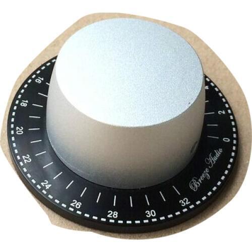 KYYSLB All aluminum power amplifier chassis knob 60 mm with scale potentiometer volume knob