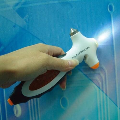 Rescue tool safety hammer Auto for Car Window Glass Breaker Seat Belt LED Warning Torch Rescue Hammer Escape emergency bag