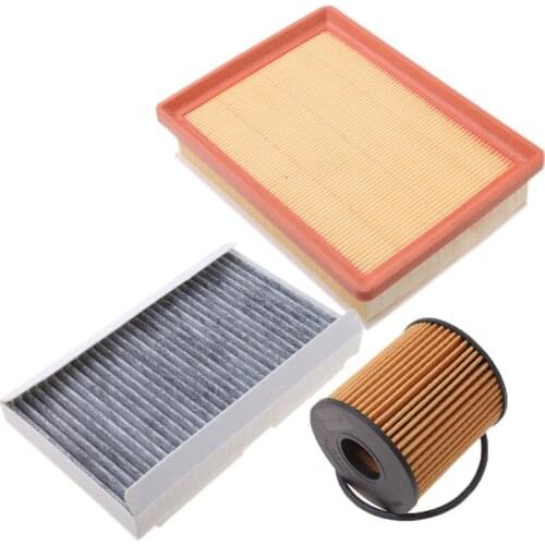 Air Filter Cabin Filter Oil Filter 3pcs Car Fitlers Suit for 2010-2014 Peugeot 408 2.0 automatic