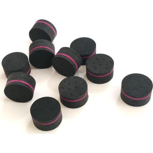 Xmlivet 3pcs/lot black in red 14mm billiard pool cue tip 9layers pigskin SS/S/M/H leather tip can Customize LOGO high quality