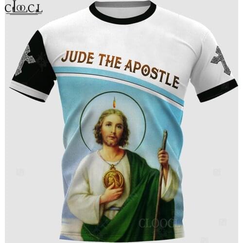 HX Popular Christian Jesus Catholic T Shirt 3D Print Tops Harajuku Fashion Tees Women Mens T-Shirt Clothing Drop Shipping