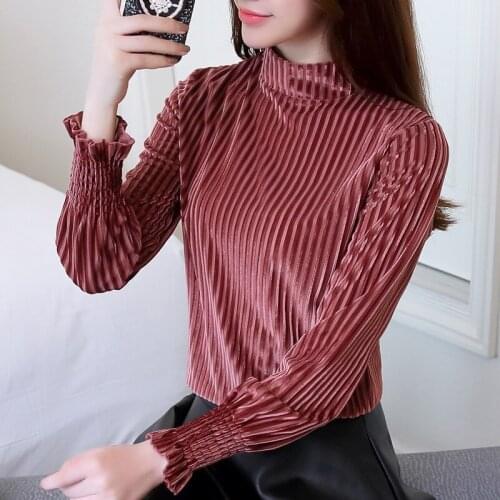 Woman Tshirts Womens Spring and Autumn Turtleneck Spring Womens Long-Sleeved Top T-shirt Ropa Mujer Camisetas
