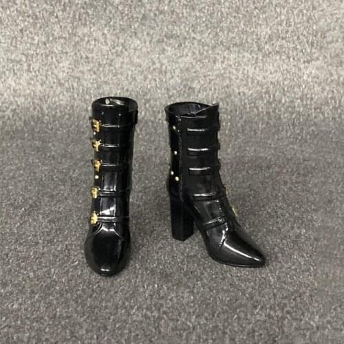 1/6 Scale Women High-top Boots Rubber Shoes Hollow Soldier model For 12 inches Woman Action Figures Accessory