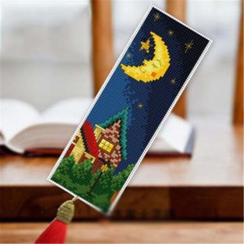 047 DIY Craft Stich Cross Stitch Bookmark Christmas Plastic Fabric Needlework Embroidery Crafts Counted Cross-Stitching Kit