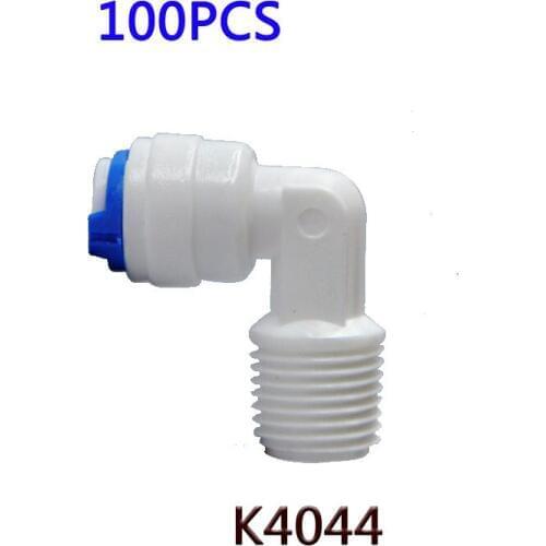 100PCS 1/4" Male Elbow male threaded to pipe Connection Quick Connect RO Water filter pipe Connector Fittings