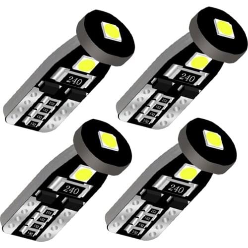 4 PCS T10 W5W LED Bulb For Car Signa Light Canbus No Error DC 12V 7000K White Auto Interior Dome Lamp Wedge Side Trunk Lamp