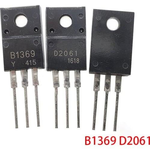 5pairs 5pcs 2SB1369 + 5pcs 2SD2061 TO-220F B1369 D2061 TO220F