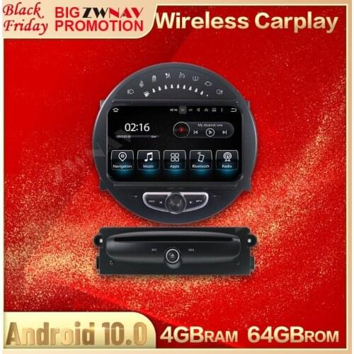 4+64G Android 10.0 Screen Car Multimedia Player For BMW Mini 2006 2007-2013 GPS NAVIGATION Auto Audio Radio Stereo IPS Head Unit