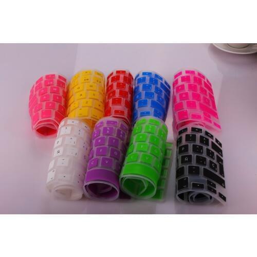 For Apple Mac MacBook Pro 13 15 17 Air Retina 13 2014 New EU Spanish Letter Silicone Keyboard Protector Cover Skin film