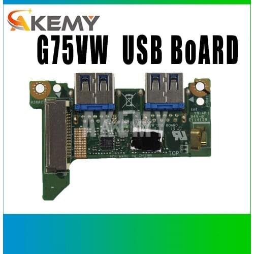 For ASUS original For Asus G75V G75VW G75VX notebook network interface USB interface board
