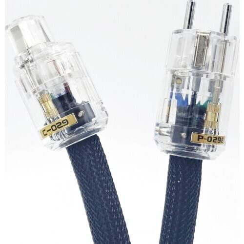 Two color 400 signature high-end high fidelity audio power cord US / EU pure copper power cord p-029 / p-029e power plug