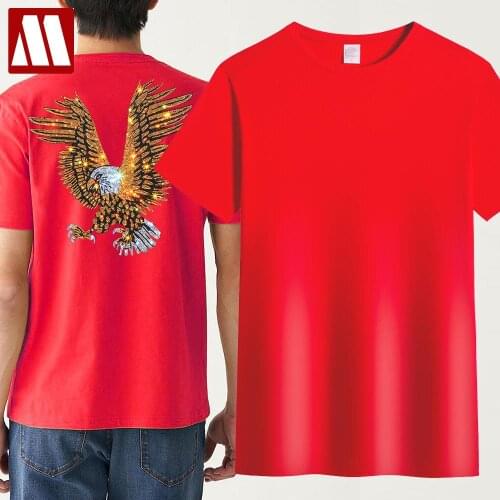 2021 Summer Eagle Short Sleeved T-Shirt Black Unisex Youth Dancing T Shirt for Men Streetwear Camisetas Hombre Tshirt Male Tops