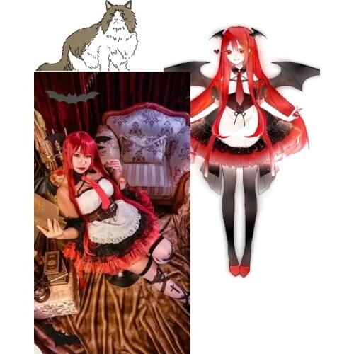 [Customized] Anime Touhou Project Little Devil Halloween Dress Uniform Cosplay Costume Any Size Women Halloween Freeshipping