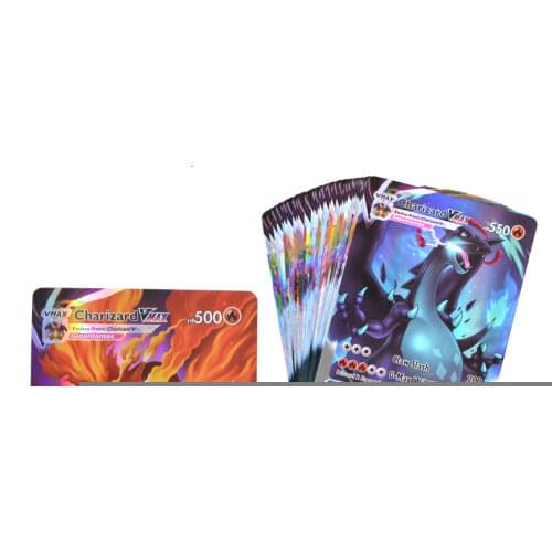 New Pokemon Card English Version Featuring 60 V MAX Tag Team 200 GX 20 ENERGY 20 MEGA 20 EX 10TRAINER Shining Game Trading Cards