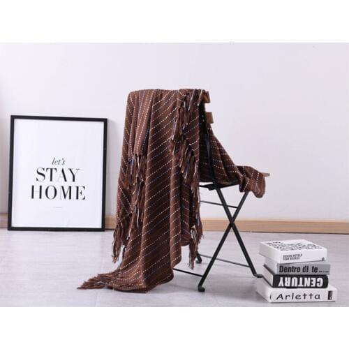 Microfine Summer Blanket Nordic Style Waffle Blanket Throw Bed Cover Rug Bed Blanket Sofa Plane With Tassel