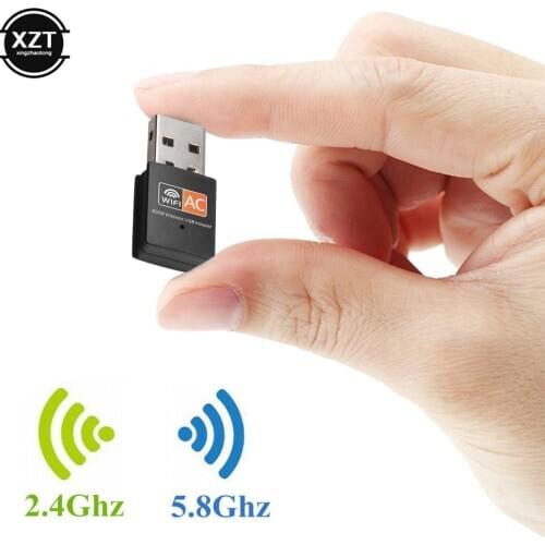 Mini USB WiFi Adapter 2.4GHz 5GHz 600Mbps WiFi Antenna Dual Band 802.11b/n/g/ac Wireless Computer Network Card WIFI Receiver