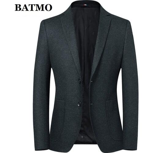 Batmo 2021 new arrival spring&utumn high quality casual blazer men,mens suits jackets ,casual jackets men plus-size M-4XL 8885