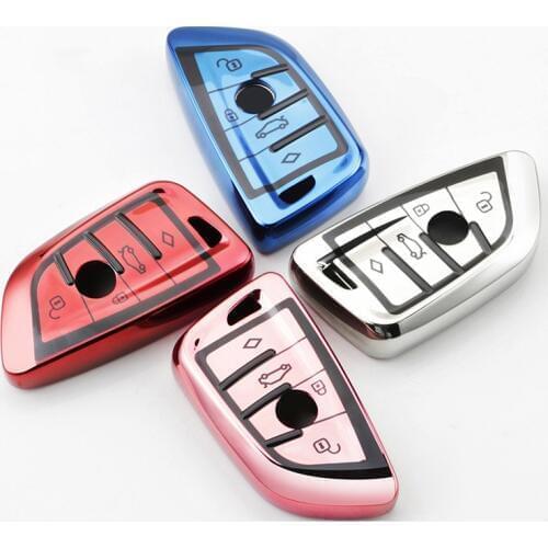 New TPU Coloful Car Styling Key Cover Case For Bmw x5 E53 X3 E83 G30 E90 E39 E46 F30 F10 F20 E34 E38 Z3 Key Ring Shell Key Case