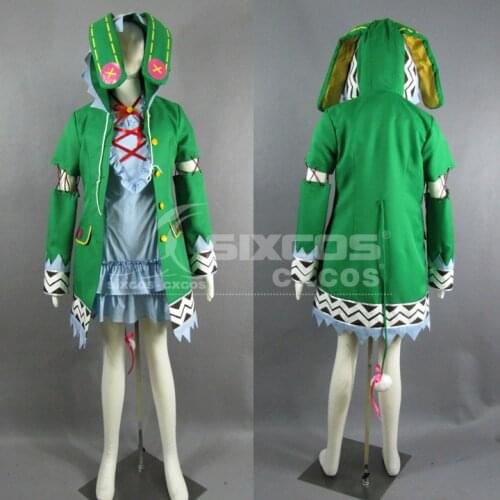 Anime DATE A LIVE Yoshino Cosplay Costumes Full Set Cute Green Elf Dress Role Play Clothing High-End Custom-Make Any Size
