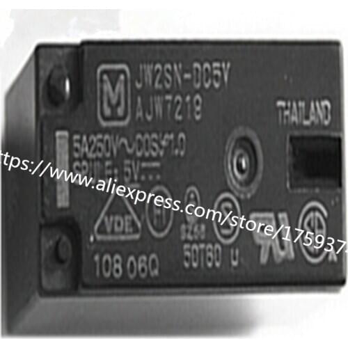 Wholesale 100pcs/lot JW2SN-DC5V 5A 8feet relay