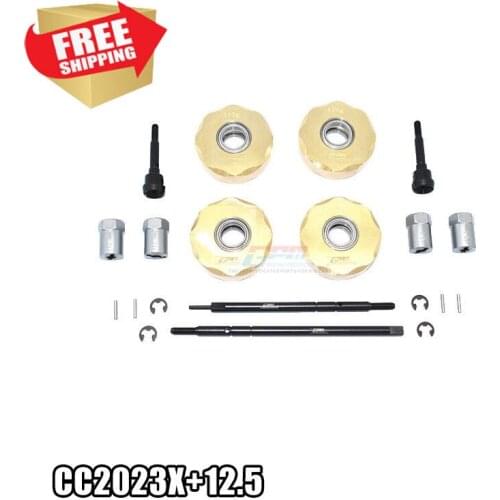 Radio control RC TAMIYA 1/10 4WD Pure copper rotating counterweight widening 12.5 hex front rear set Option upgrade parts