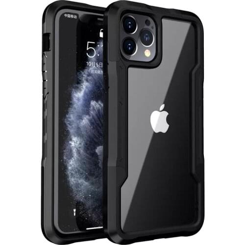 Luxury Shockproof armor Case For iPhone 11 12 Pro Max XS XR XSMAX X 7 8 Plus SE2020 Transparent Case Hard PC Soft TPU Full Cover