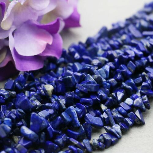 Blue Lapis lazuli loose Broken Beads Natural Stones Irregular Bracelet Necklace For Women Girls Ladies Hand Chain Jewelry Making