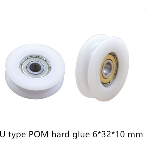 U groove ball bearing 0632UU BU0632 BU0632U 626ZZ 626 U626 window and door bearing 6*32*10mm funature bearing pulley coated