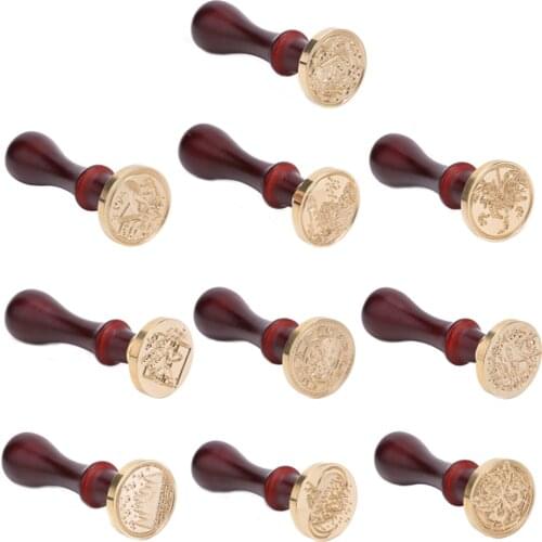 Vintage Seal Stamp DIY Envelope Decor Handcraft Sealing Wax Stamp for Scrapbooking Diary Photo Album