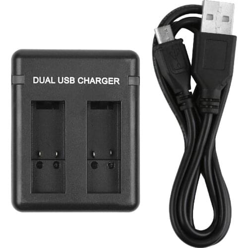 Yiwa Dual Port Slot AHDBT-501 Battery Charger for GoPro Hero 5 6 7 for HERO5 Black Camera With USB Cable r35