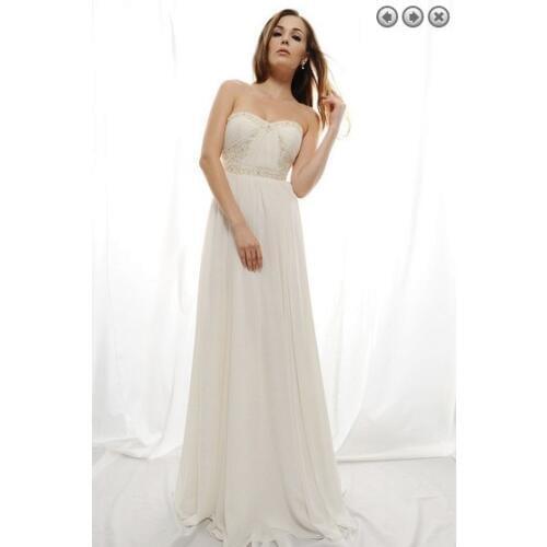 Free shipping maxi 2018 vestidos formal new fashion white long plus size bridal gown chiffon Graduation bridesmaid dresses