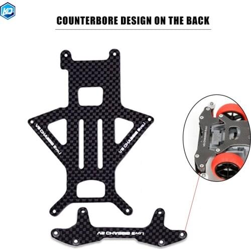 1.5mm For Tamiya Mini 4WD Racing Toy Model Kit Pure Carbon Fiber Chassis VS EVO.1 94734