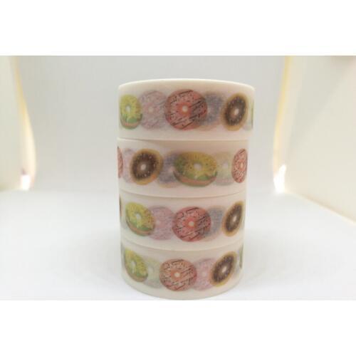 1.5cm Doughnut Adhesive Tape for Scrapbooking DIY Craft Sticky Deco Masking Japanese Paper Washi Tape