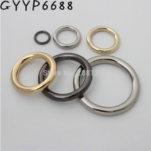 10-30pcs High quality Webbing Strapping Metal Closed Round O Rings for Bag Parts Accessories Zinc alloy Backpack Collar Harness