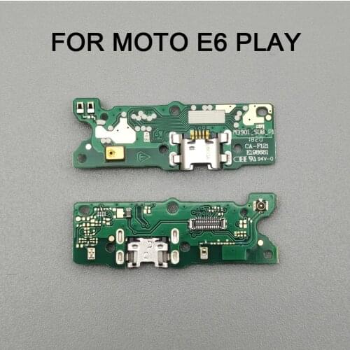 10PCS Moto E6 Play USB Charging Port Charger Board Flex Cable For Motorola E6s Dock Plug Connector With Microphone