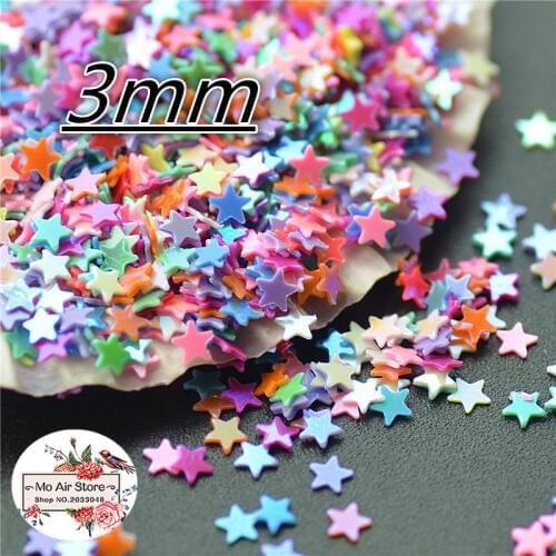10000pcs/lot 3mm shiny star lovely laser paillette decoration multicolor DIY accessories